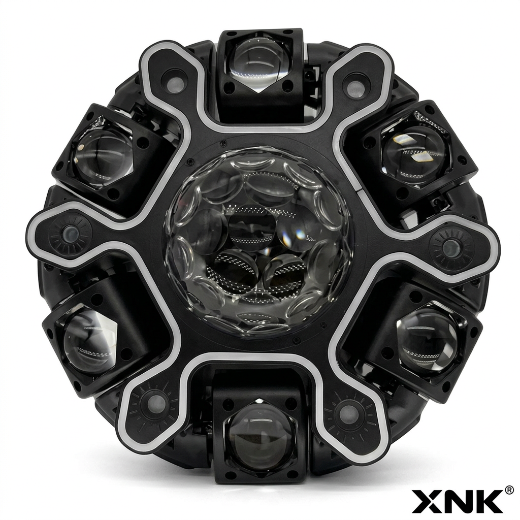 XNK SPL-684 TWELVE-ARM LED STRIP DJ LIGHT with multicolor lighting effect