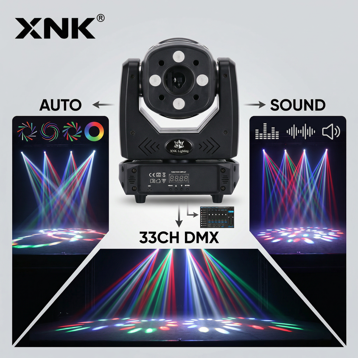 XNK SPL-636 2W MOVING LASER front view