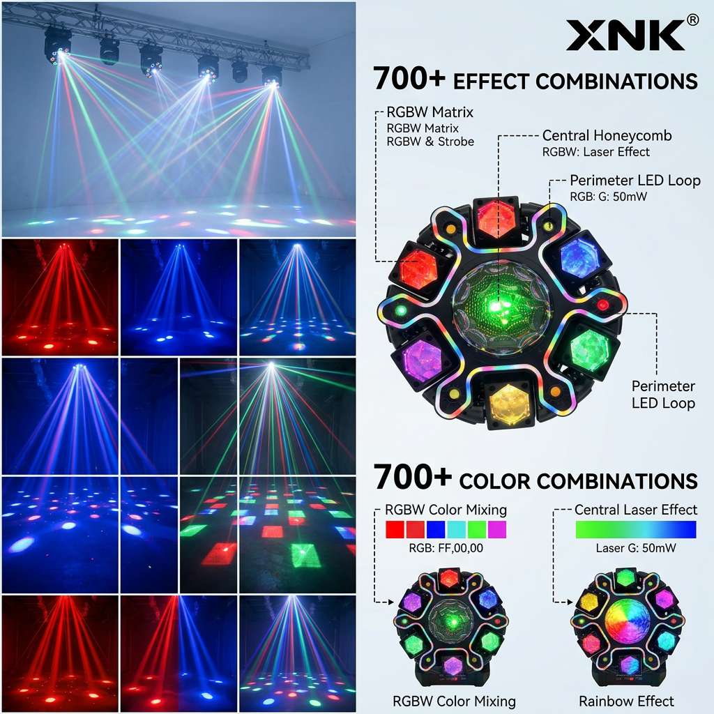 XNK SPL-684 TWELVE-ARM LED STRIP DJ LIGHT product detail view