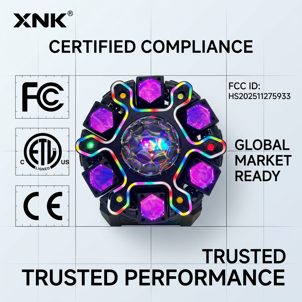 XNK SPL-684 TWELVE-ARM LED STRIP DJ LIGHT with multicolor lighting effect