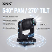 XNK SPL-613 400w bsw led moving head with control panel detail and professional stage lighting fixture