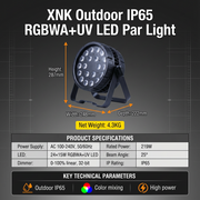 XNK SPL-689 LED PAR Light with multicolor lighting effect