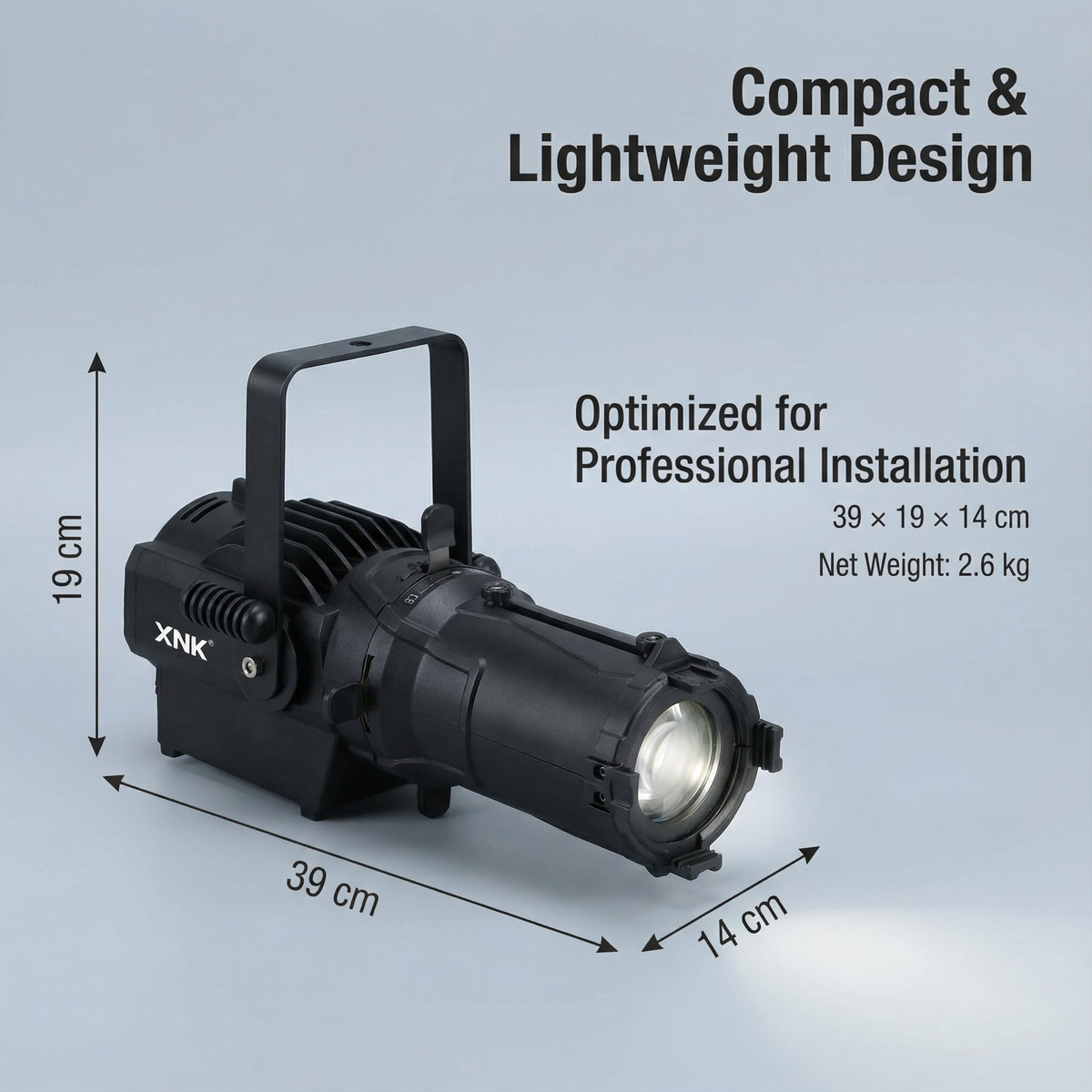 XNK SPL-653 mini image light fixture angle view