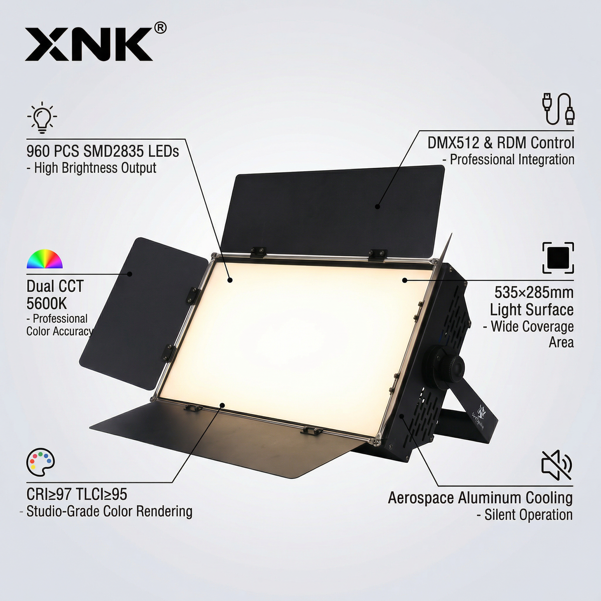 XNK SPL-655 led panel with metal housing