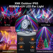 XNK SPL-689 LED PAR Light with white housing and professional stage lighting fixture