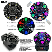 XNK SPL-684 TWELVE-ARM LED STRIP DJ LIGHT side detail view