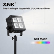XNK SPL-648 waterproof 4x15w led battery light rear detail view