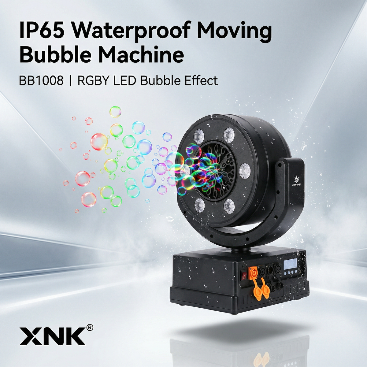 XNK SPL-669 Waterproof moving bubble machine front view