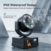 XNK SPL-669 Waterproof moving bubble machine with control panel detail