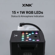 XNK SPL-670 1500W Gas column with black housing, metal housing, and professional stage lighting fixture