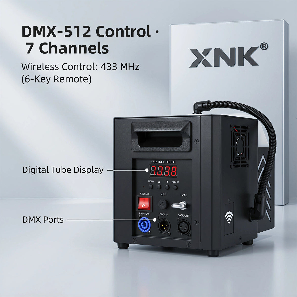 XNK SPL-670 1500W Gas column with control panel detail