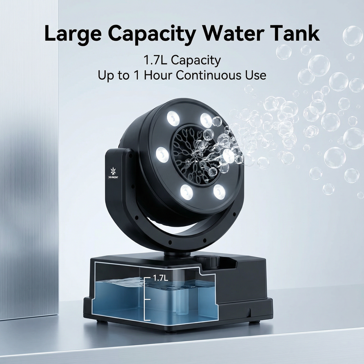 XNK SPL-669 Waterproof moving bubble machine front view