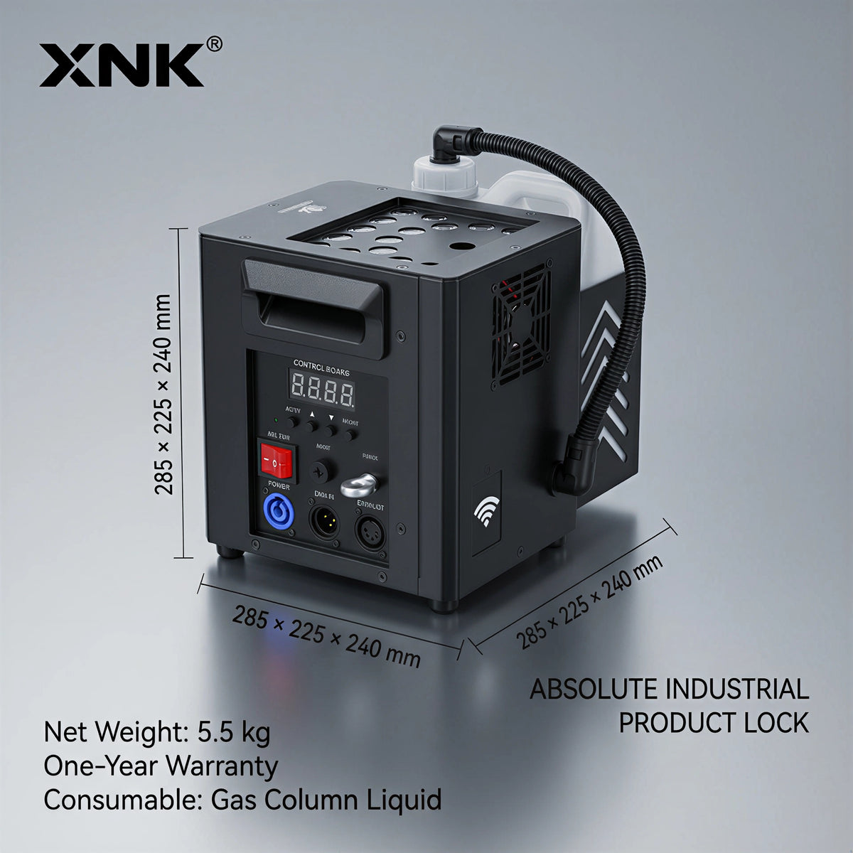 XNK SPL-670 1500W Gas column with control panel detail