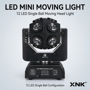 XNK SPL-699 Professional Stage Light with RGBW Rotating LEDs XNK SPL-699 Stage Light Side View with Control Panel