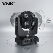 XNK SPL-699 Professional Stage Light with RGBW Rotating LEDs Dynamic RGBW Lighting Effect Demo of XNK SPL-699