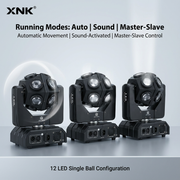 XNK SPL-699 Professional Stage Light with RGBW Rotating LEDs XNK SPL-699 Power Supply Adapter and Cable