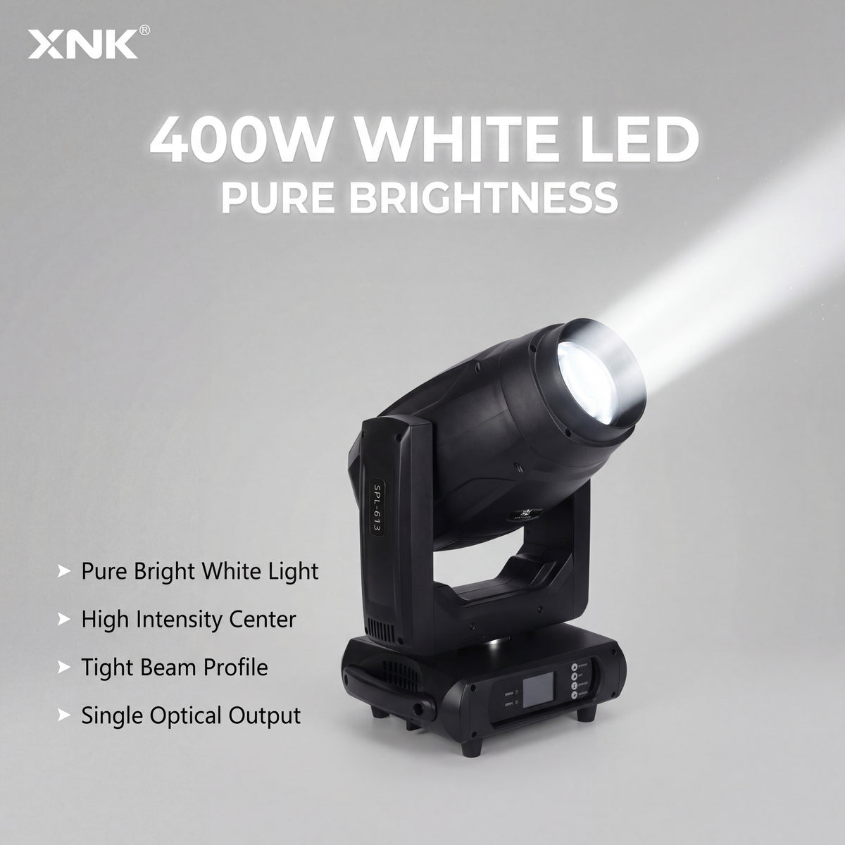 XNK SPL-613 400w bsw led moving head fixture angle view