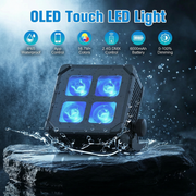 XNK SPL-648 waterproof 4x15w led battery light front view