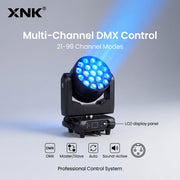 XNK SPL-615 19X40W RGBW BEE EYE with control panel detail