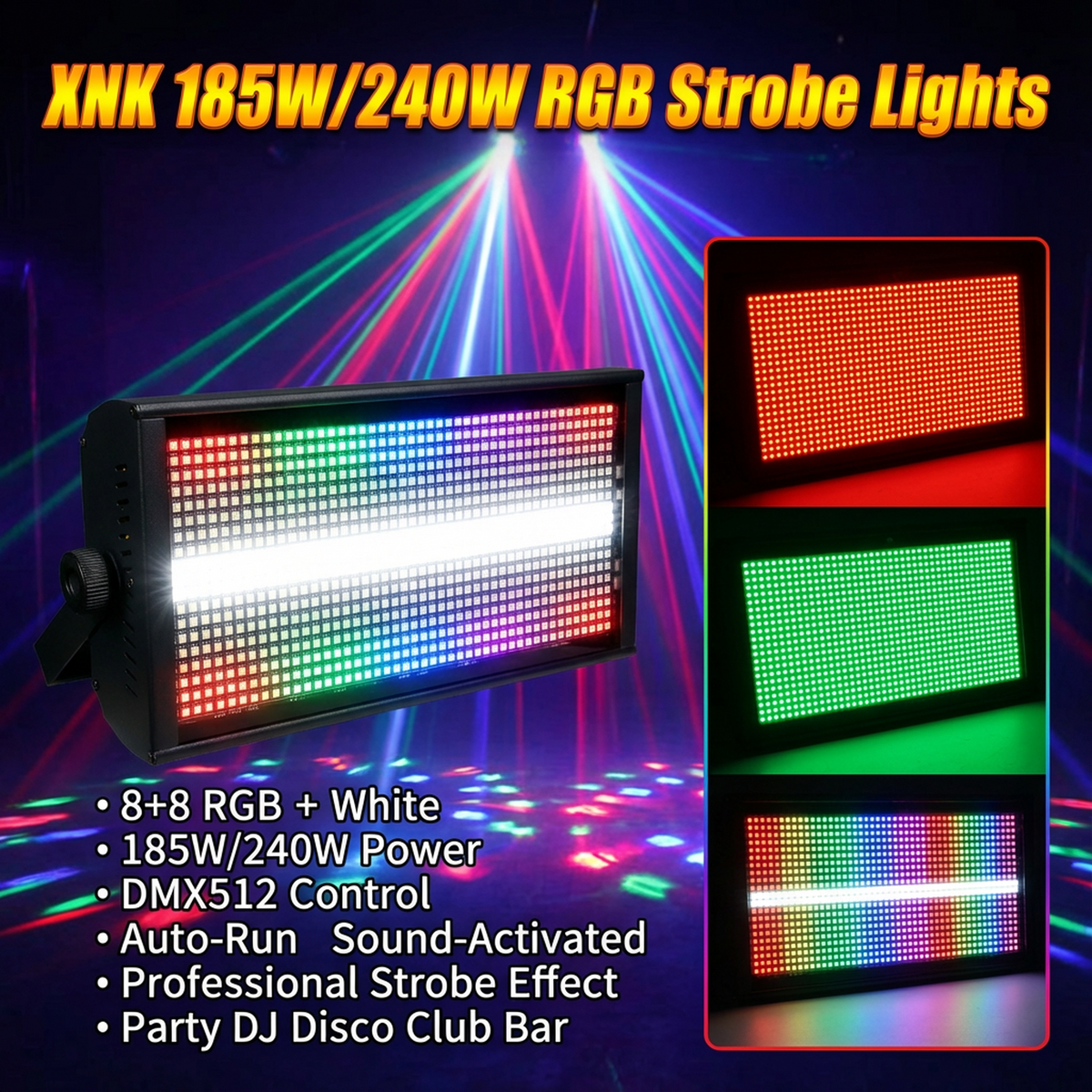 XNK SPL-596 strobe light with black housing
