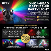 XNK with control panel detail and multicolor lighting effect