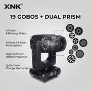 XNK SPL-613 400w bsw led moving head fixture angle view
