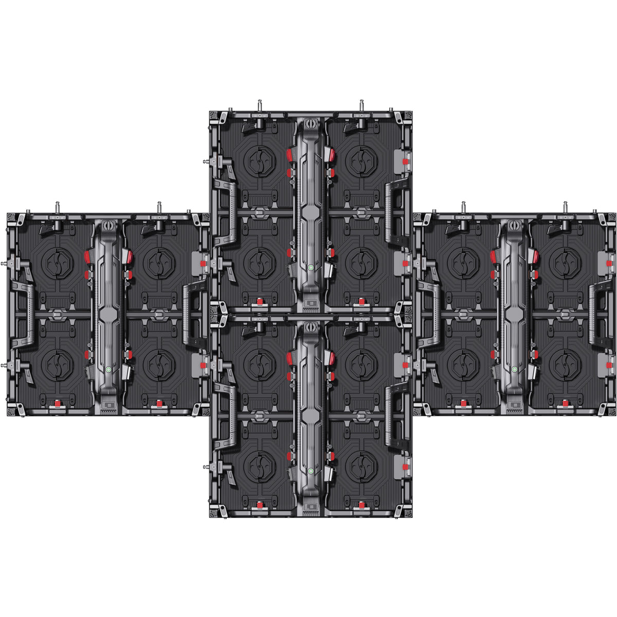 Outdoor P2.976 LED Display (500×500mm) – Hardwired Connection, Seamless Straight-Edge Design