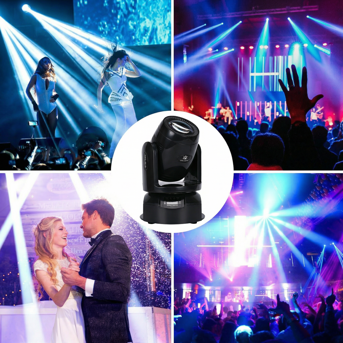 XNK SPL-619 100w led beam moving head with control panel detail