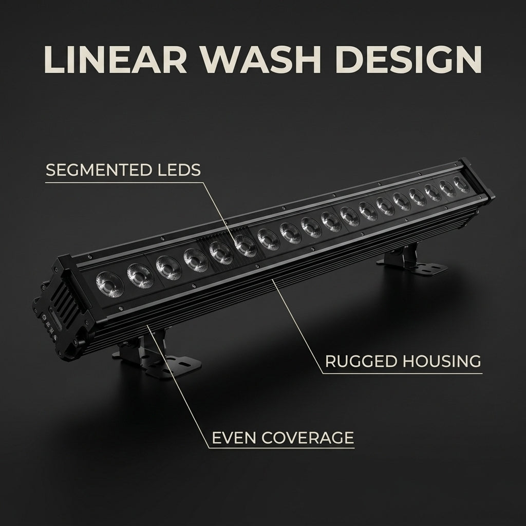 XNK SPL-621 18x10w RGBWA-UV LED Wall washer IP65