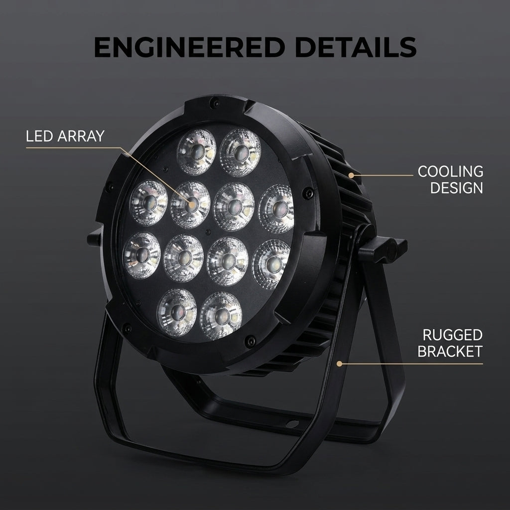 XNK SPL-651 Waterproof IP65 12pcs led par light with APP contro