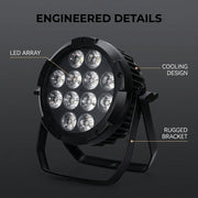 XNK SPL-651 Waterproof IP65 12pcs led par light with APP contro