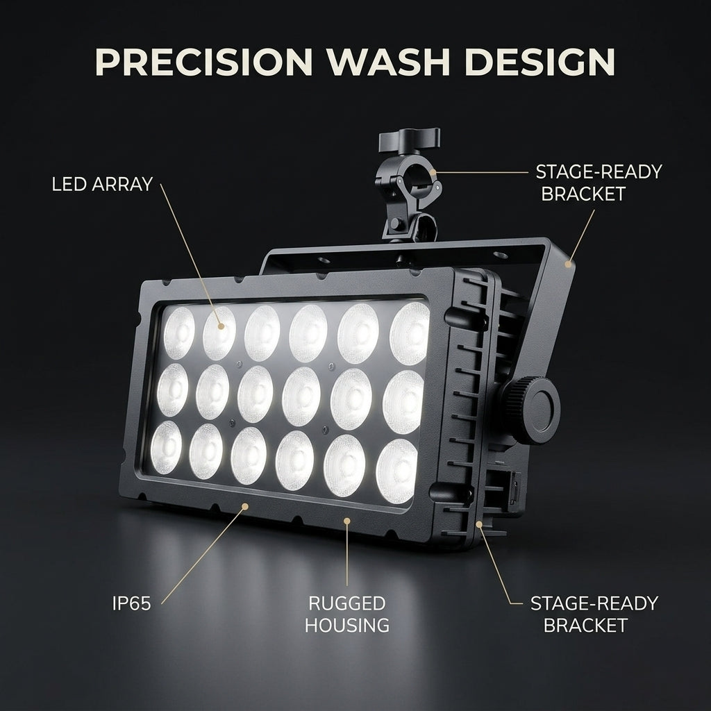 XNK SPL-633 18x10w RGBWA-UV 6in1 led wall wash IP65