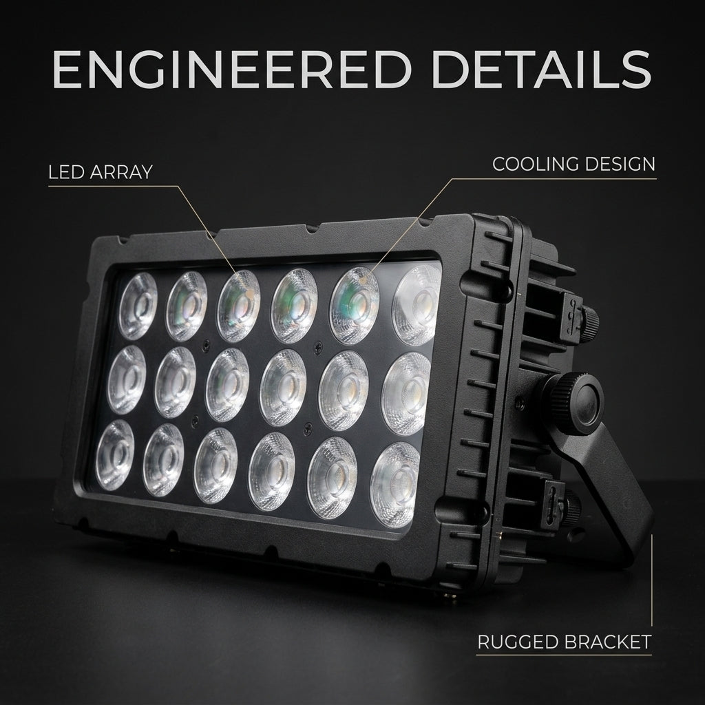 XNK SPL-633 18x10w RGBWA-UV 6in1 led wall wash IP65