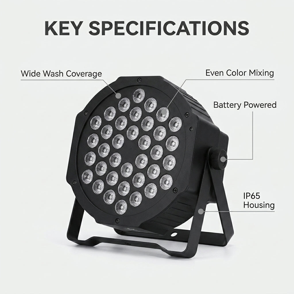 XNK SPL-676 36x3W RGB LED Flat par