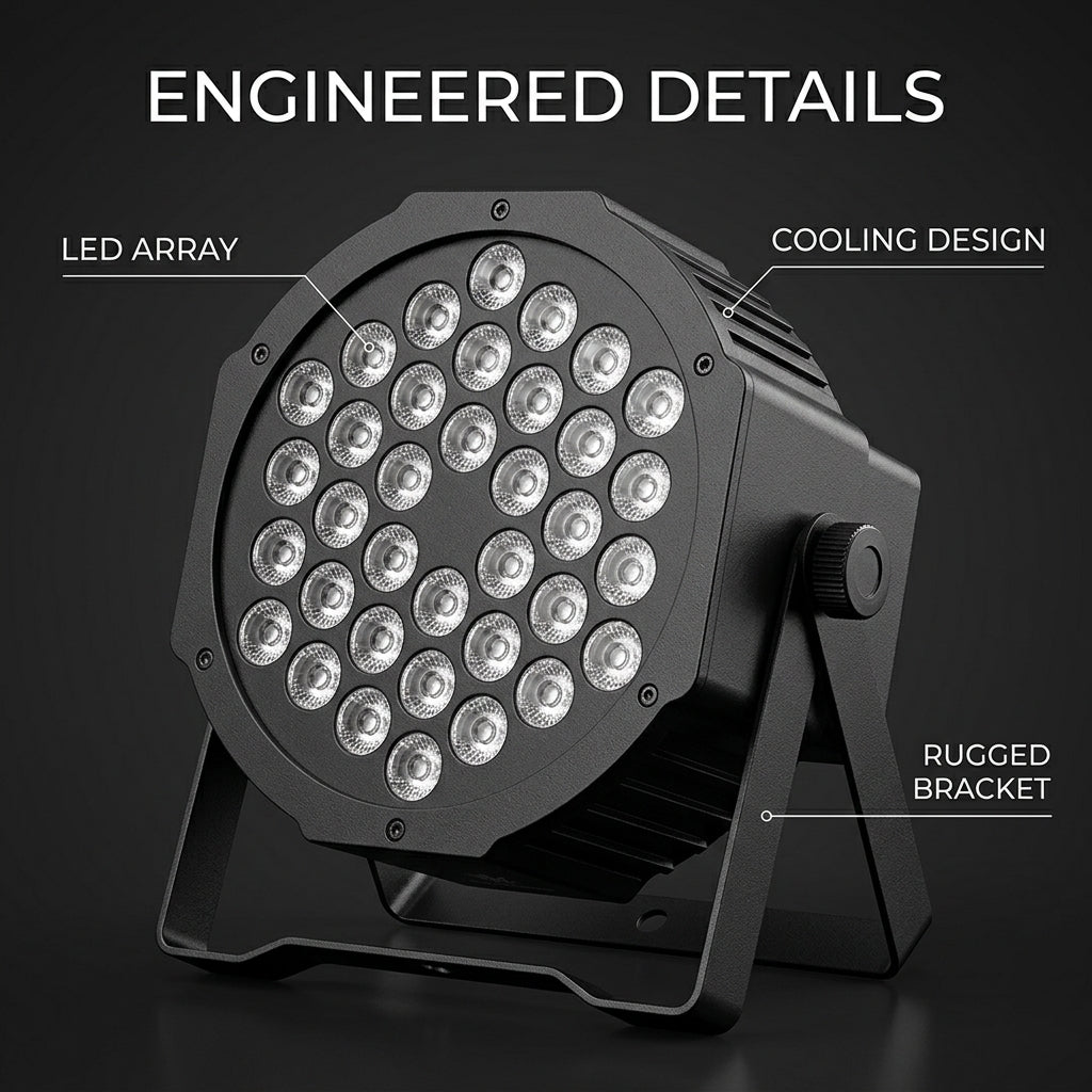 XNK SPL-676 36x3W RGB LED Flat par