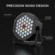 XNK SPL-676 36x3W RGB LED Flat par
