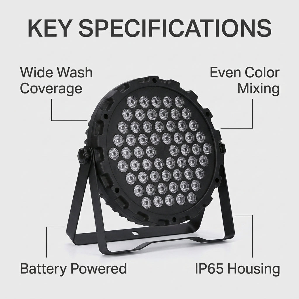XNK SPL-673 60x1W RGB 3in1 led par