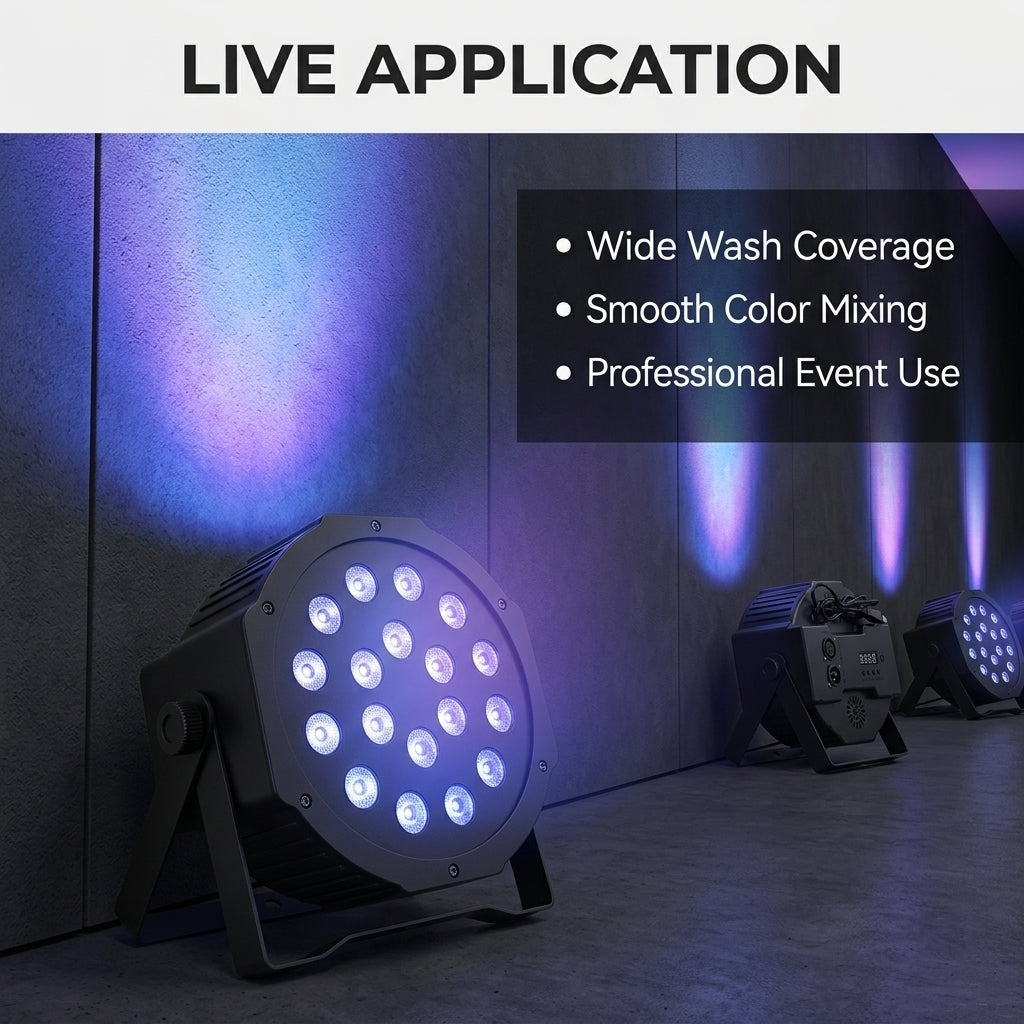 XNK SPL-675 18x3W LED Flat par