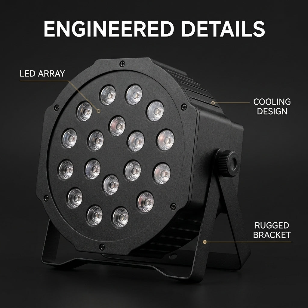 XNK SPL-675 18x3W LED Flat par