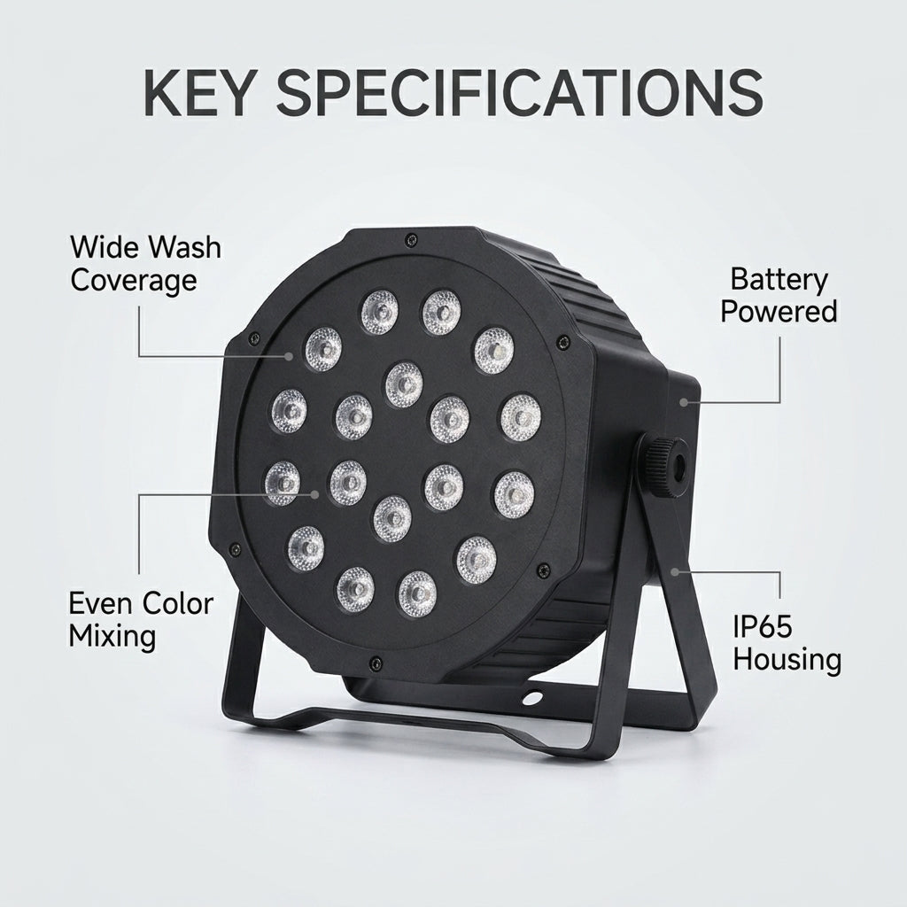 XNK SPL-675 18x3W LED Flat par