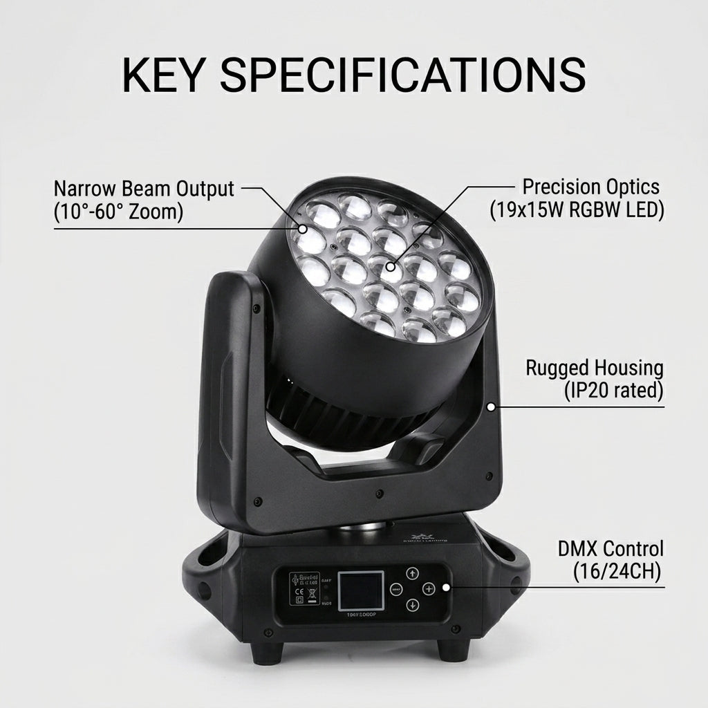 XNK SPL-519 zoom wash moving head