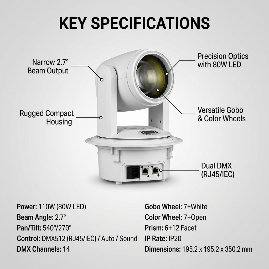 XNK SPL-616 100w beam moving head