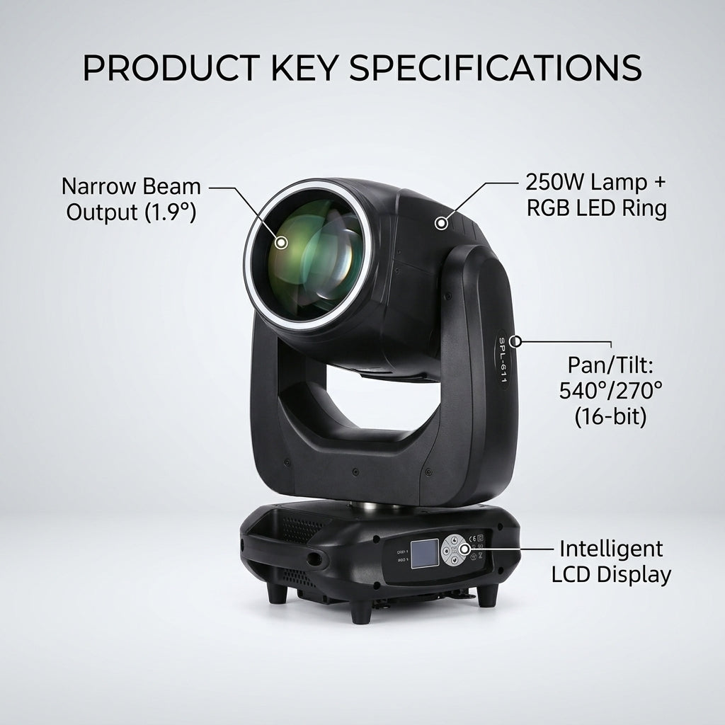 XNK SPL-611 250W Beam moving head