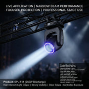 XNK SPL-611 250W Beam moving head